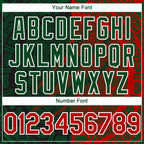 Custom Red Green-White 3D Mexico Scratch Authentic Baseball Jersey