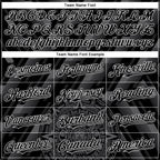 Custom Black Steel Gray-White 3D Mexico Authentic Baseball Jersey