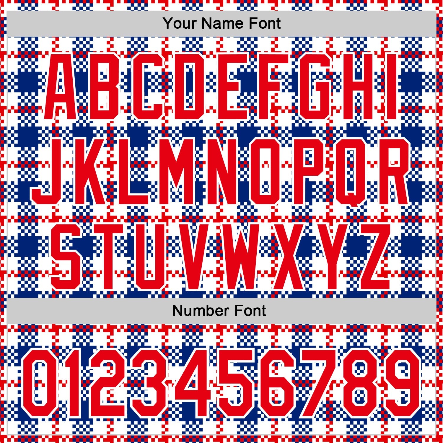 Custom White Fire Red-Royal 3D Pattern Design Patriotic American Symbol Plaid Authentic Baseball Jersey