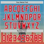 Custom Blue Fire Red-White 3D Pattern Design Patriotic American Symbol Golden Gate Bridge And Statue of Liberty Authentic Baseball Jersey