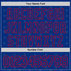 Custom Royal Fire Red-Cream 3D Pattern Design Patriotic American Symbol Statue of Liberty Authentic Baseball Jersey