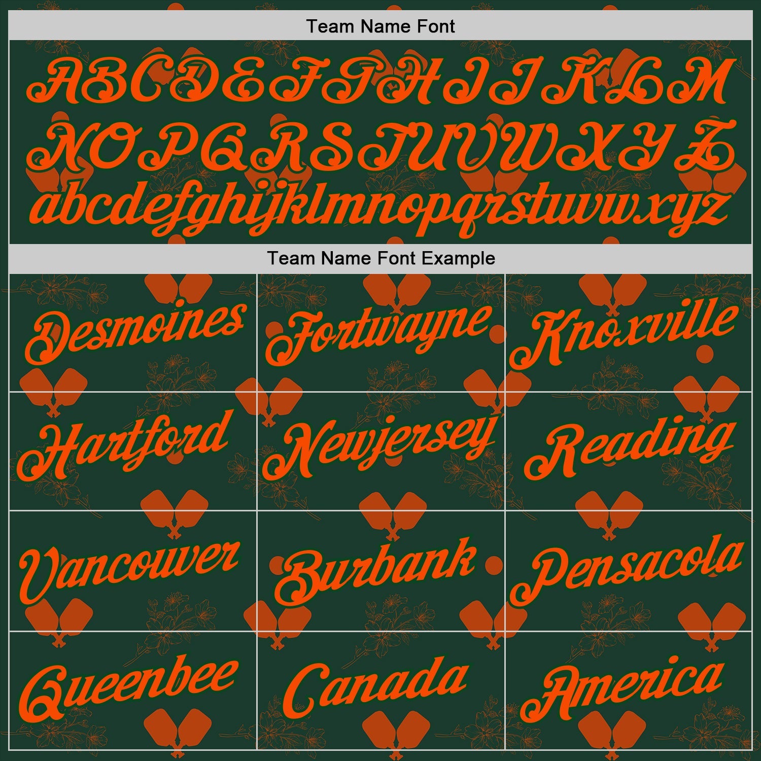 Custom Green Orange 3D Pickleball Paddles Balls Floral Performance T-Shirt