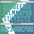 Custom Green Teal Blue-White 3D Pickleball Paddles Balls Performance T-Shirt