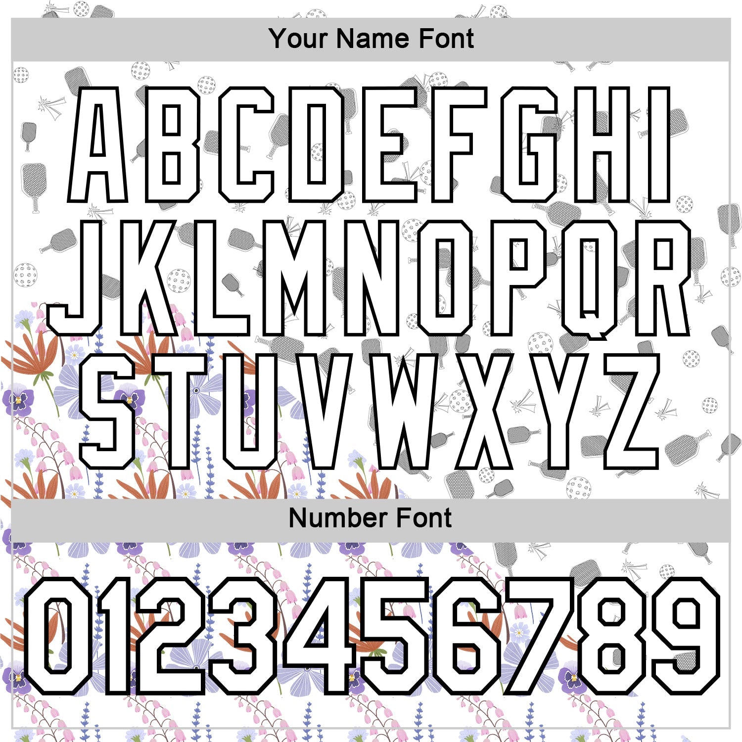 Custom White Black 3D Pickleball Paddles Balls Floral Performance T-Shirt