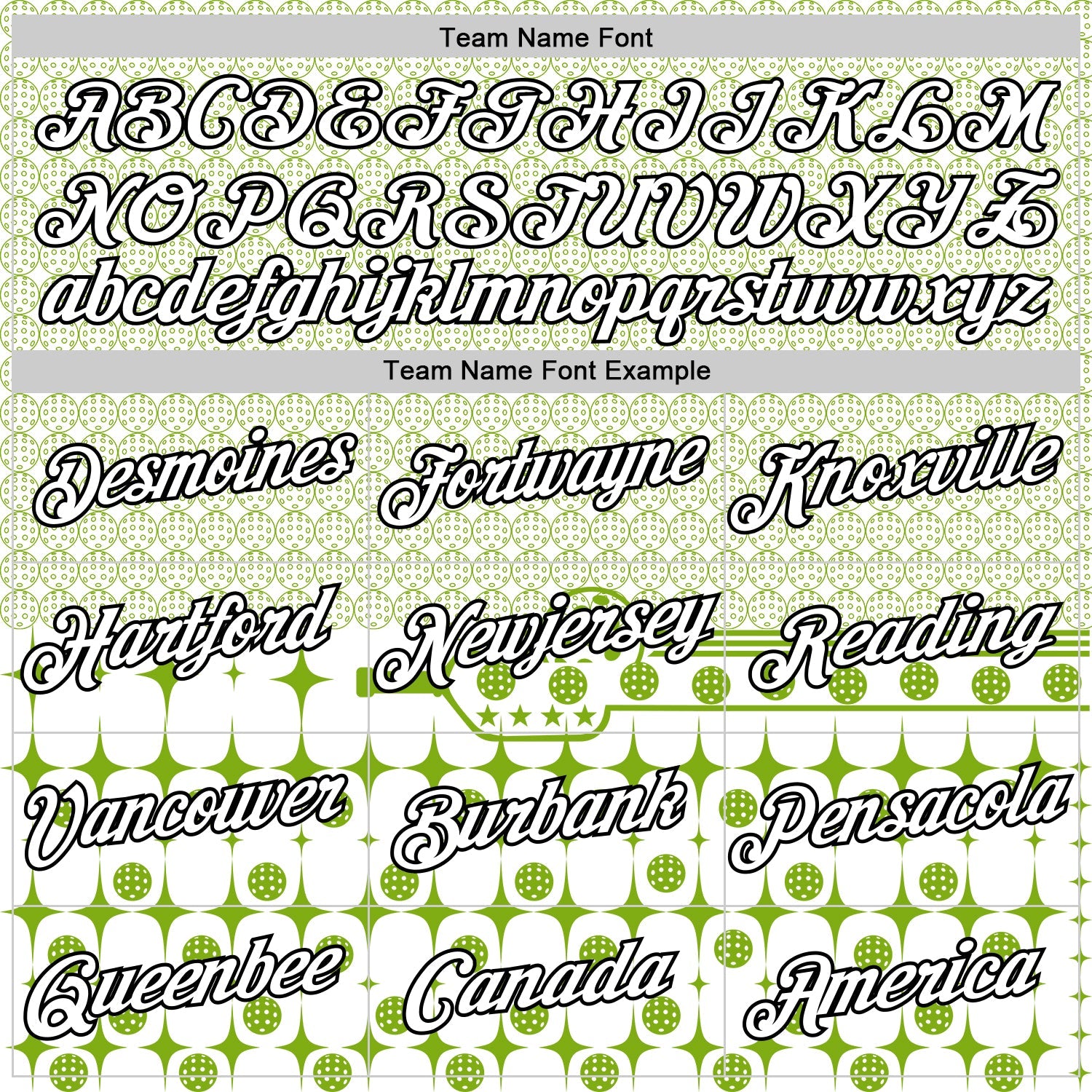 Custom Green White-Black 3D Pickleball Paddles Balls Performance T-Shirt