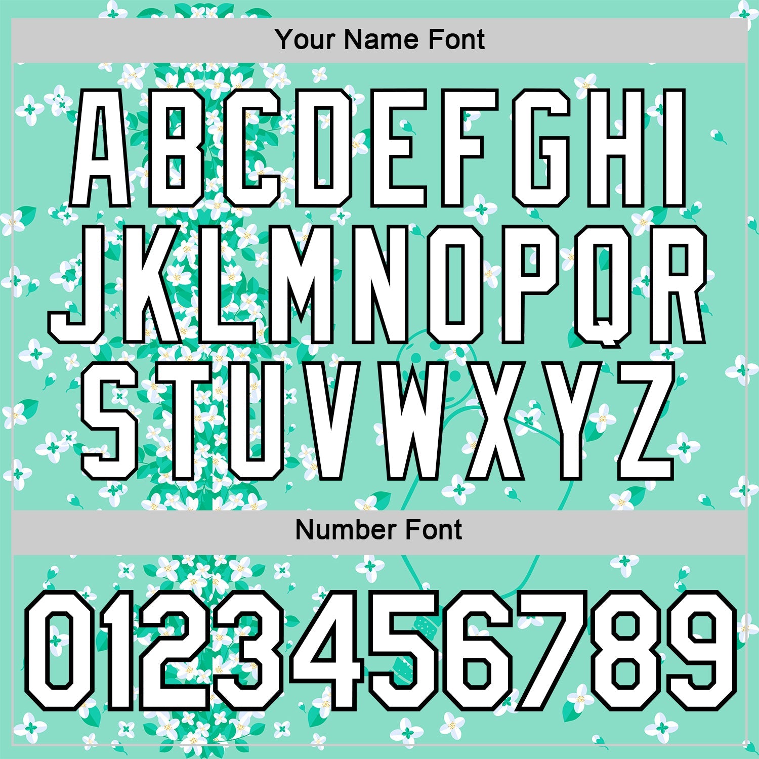 Custom Green White-Black 3D Pickleball Paddles Balls Floral Performance T-Shirt