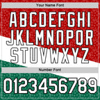 Custom Red White Green-Black 3D Pickleball Balls Performance T-Shirt