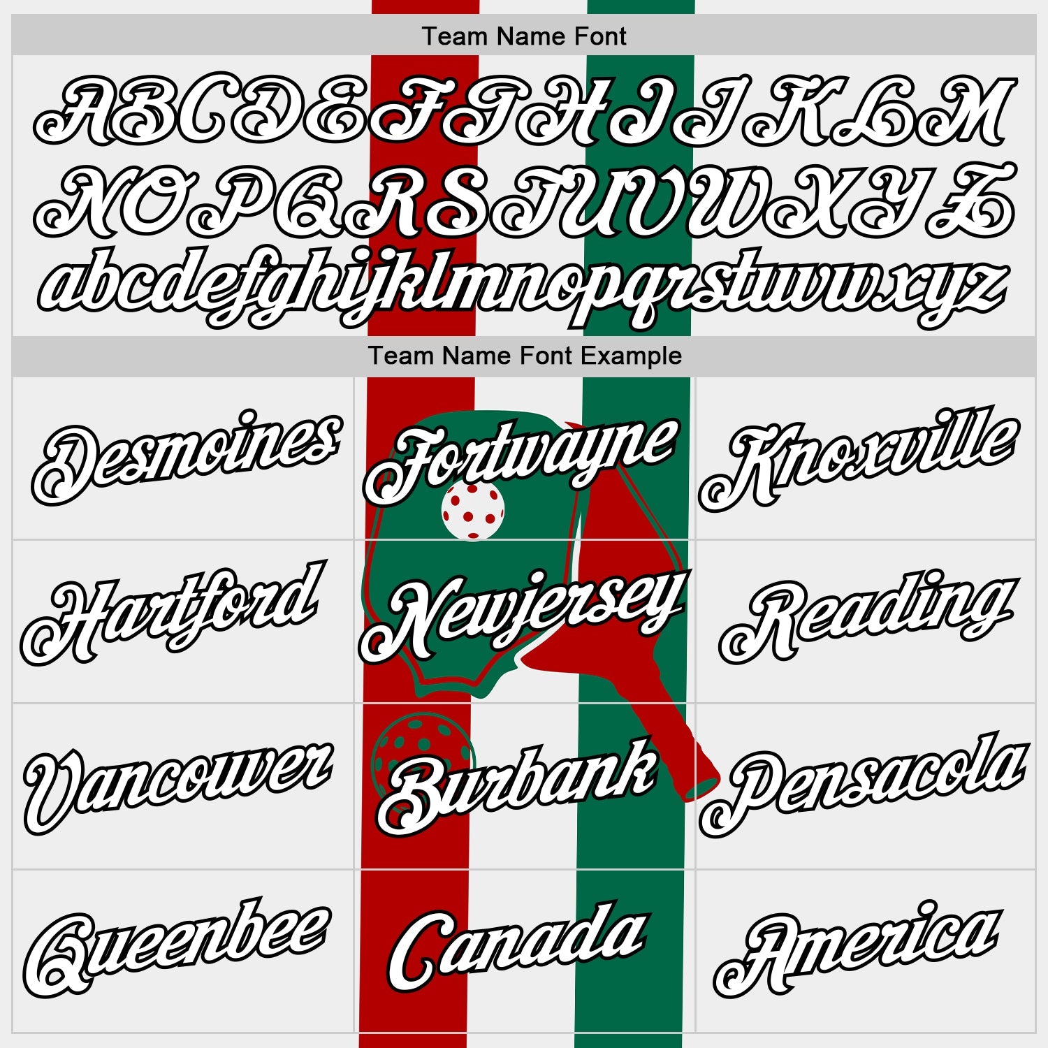 Custom Red White Green-Black 3D Pickleball Paddles Balls Performance T-Shirt