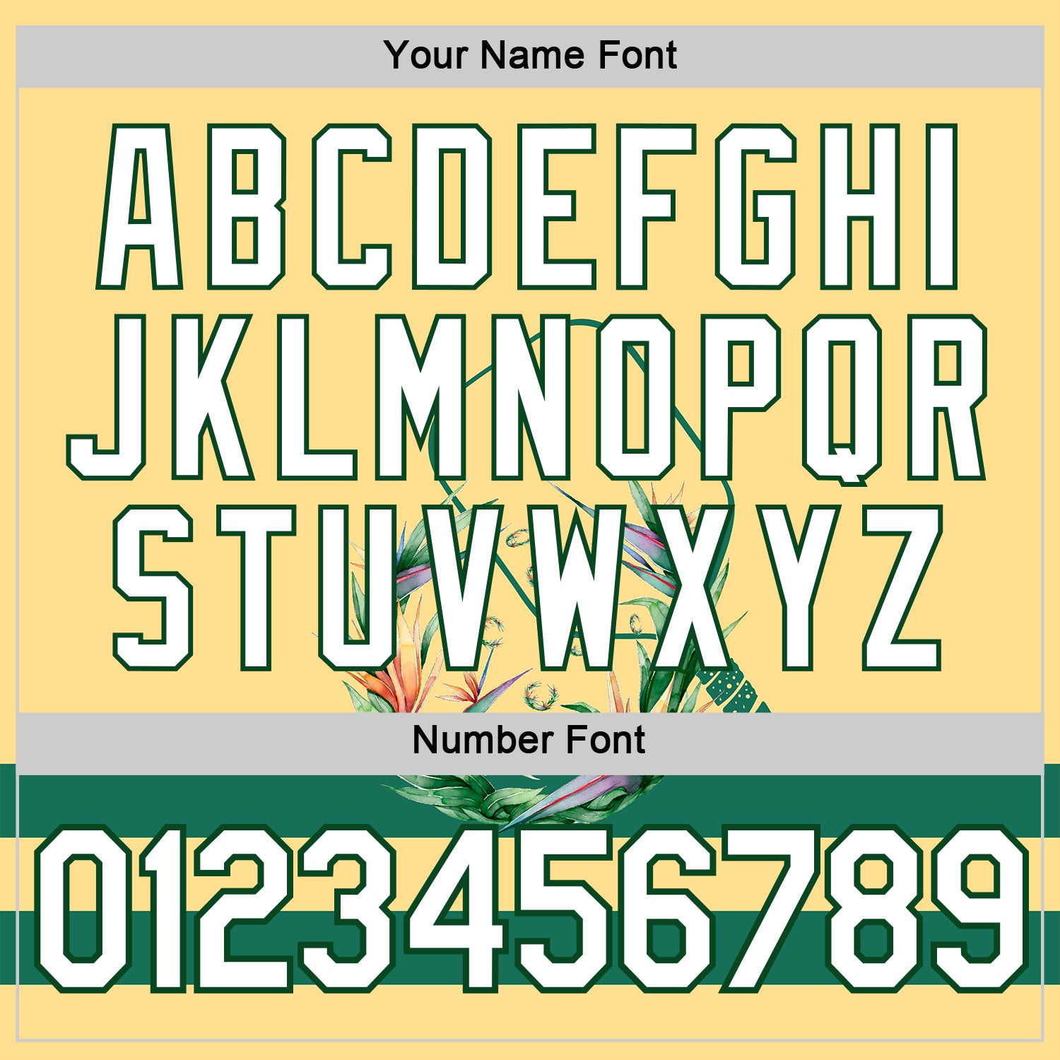 Custom Yellow White-Green 3D Pickleball Paddles Balls Floral Performance T-Shirt