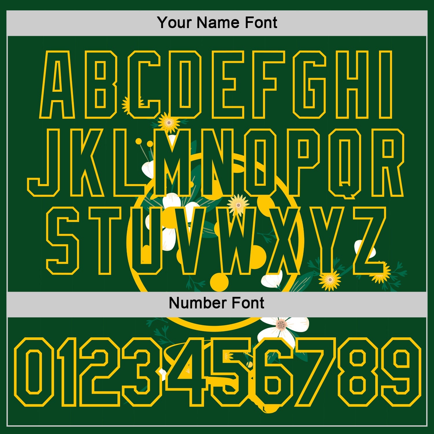 Custom Green Yellow 3D Pickleball Paddles Balls Floral Performance T-Shirt