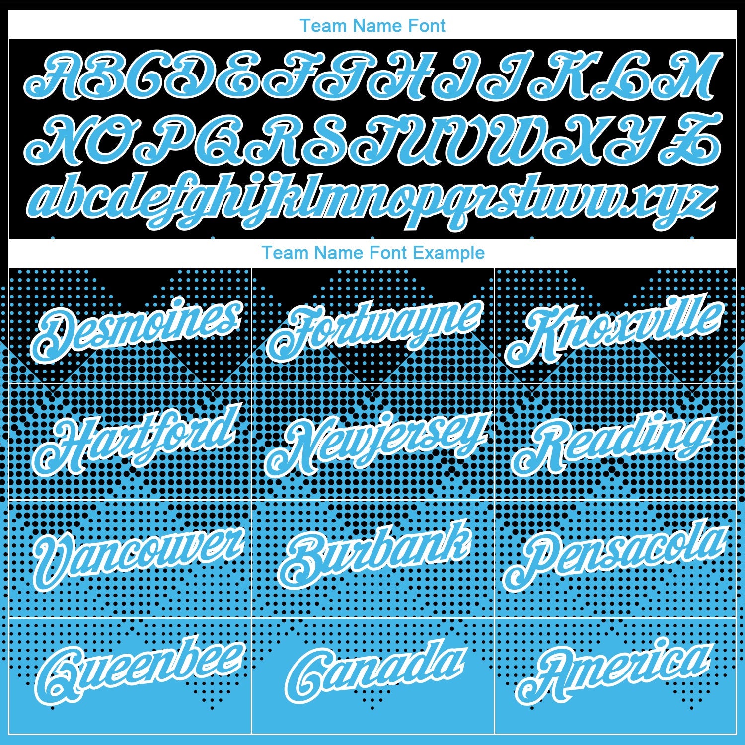 Custom Black Sky Blue-White 3D Pattern Design Gradient Square Shapes Performance T-Shirt