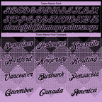 Custom Black Light Purple 3D Pattern Design Gradient Square Shapes Performance T-Shirt