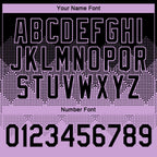 Custom Black Light Purple 3D Pattern Design Gradient Square Shapes Performance T-Shirt