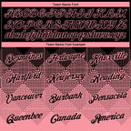 Custom Black Medium Pink 3D Pattern Design Gradient Square Shapes Performance T-Shirt