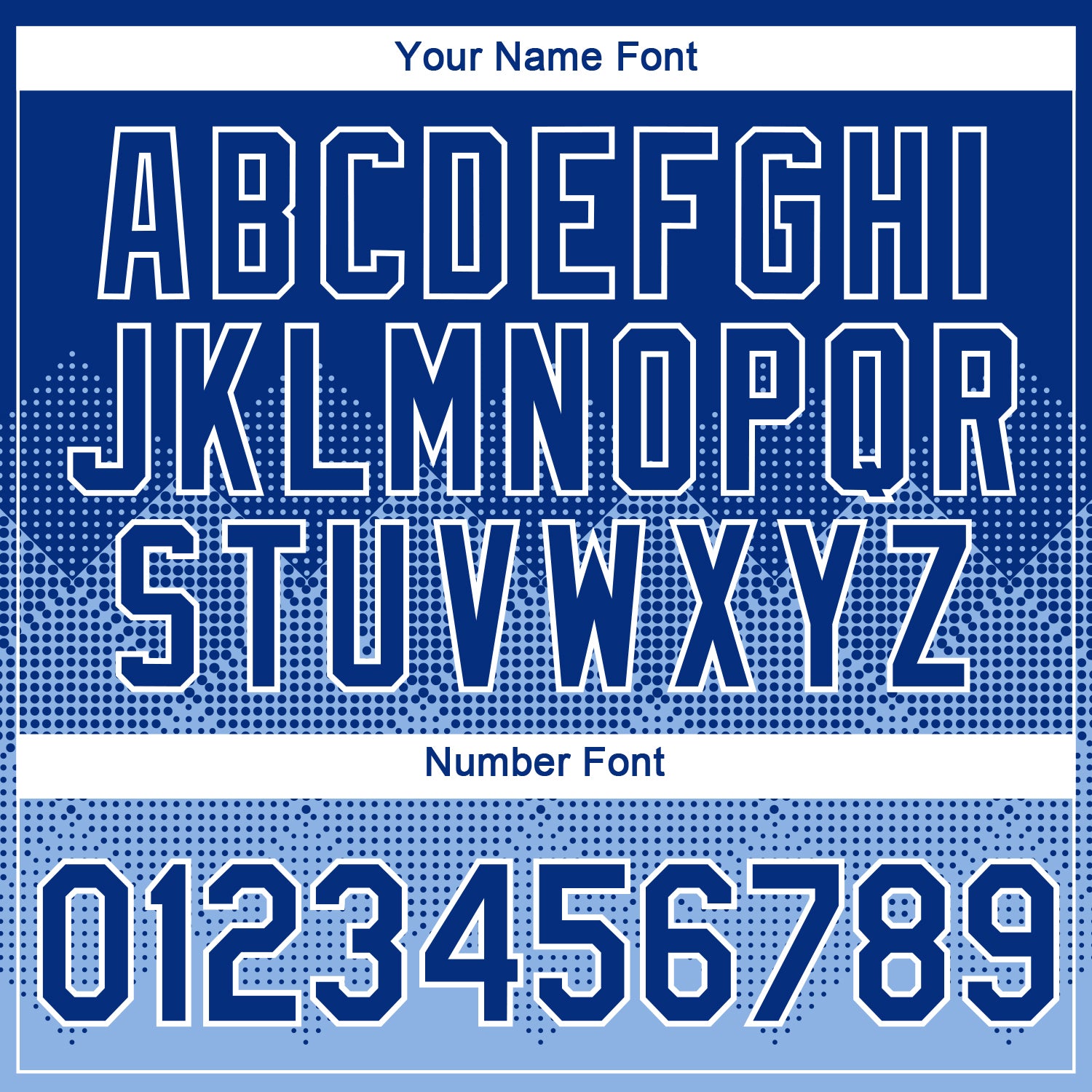 Custom Royal Light Blue-White 3D Pattern Design Gradient Square Shapes Performance T-Shirt