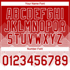 Custom Red White 3D Pattern Design Gradient Square Shapes Performance T-Shirt