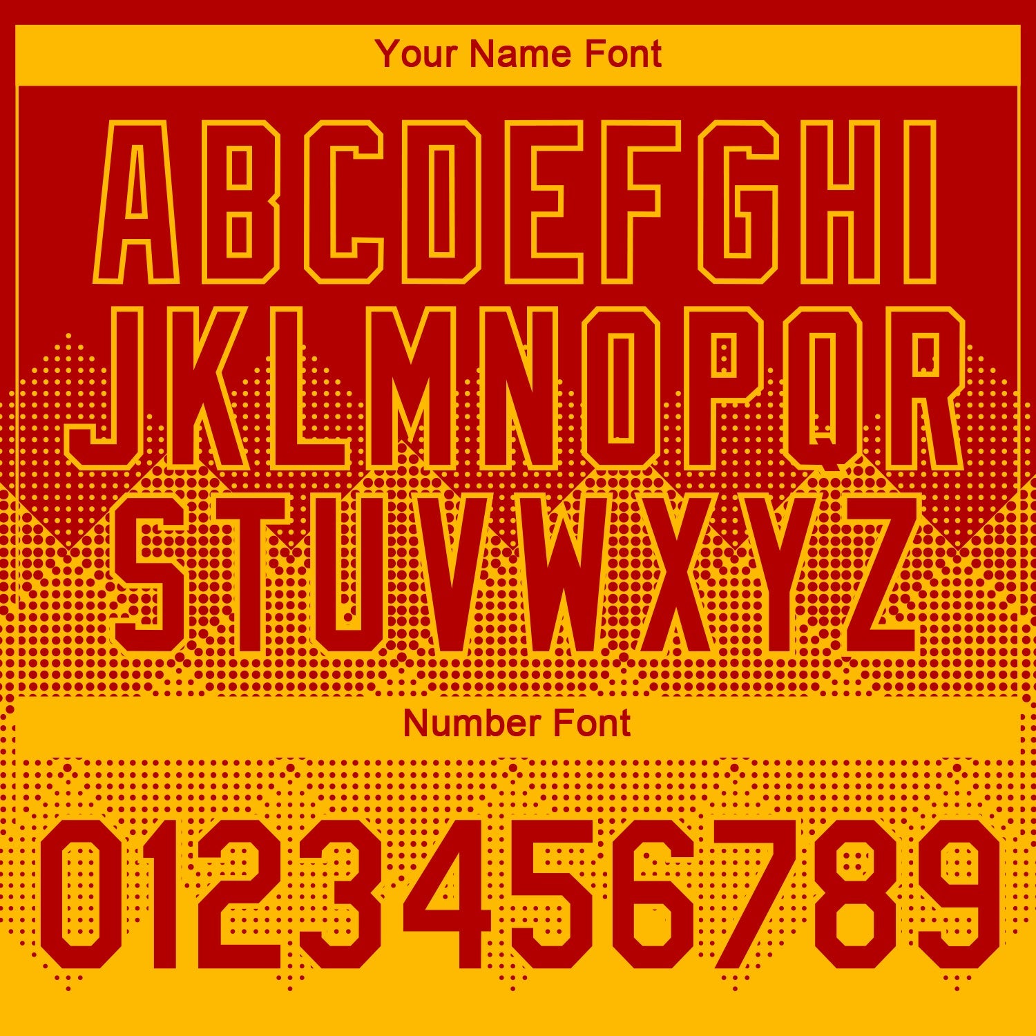 Custom Red Gold 3D Pattern Design Gradient Square Shapes Performance T-Shirt