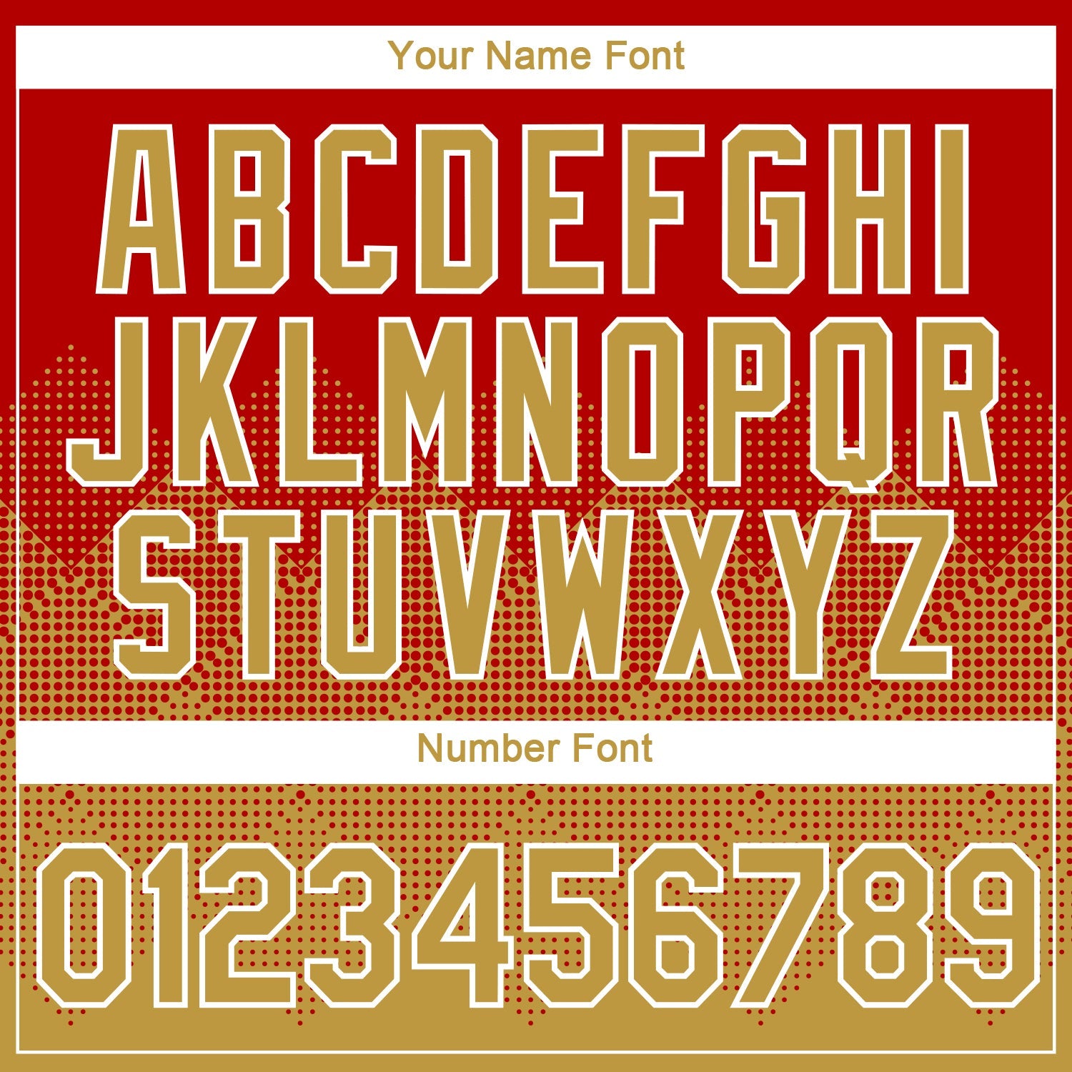 Custom Red Old Gold-White 3D Pattern Design Gradient Square Shapes Performance T-Shirt