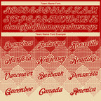 Custom Red Cream 3D Pattern Design Gradient Square Shapes Performance T-Shirt