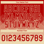 Custom Red Cream 3D Pattern Design Gradient Square Shapes Performance T-Shirt