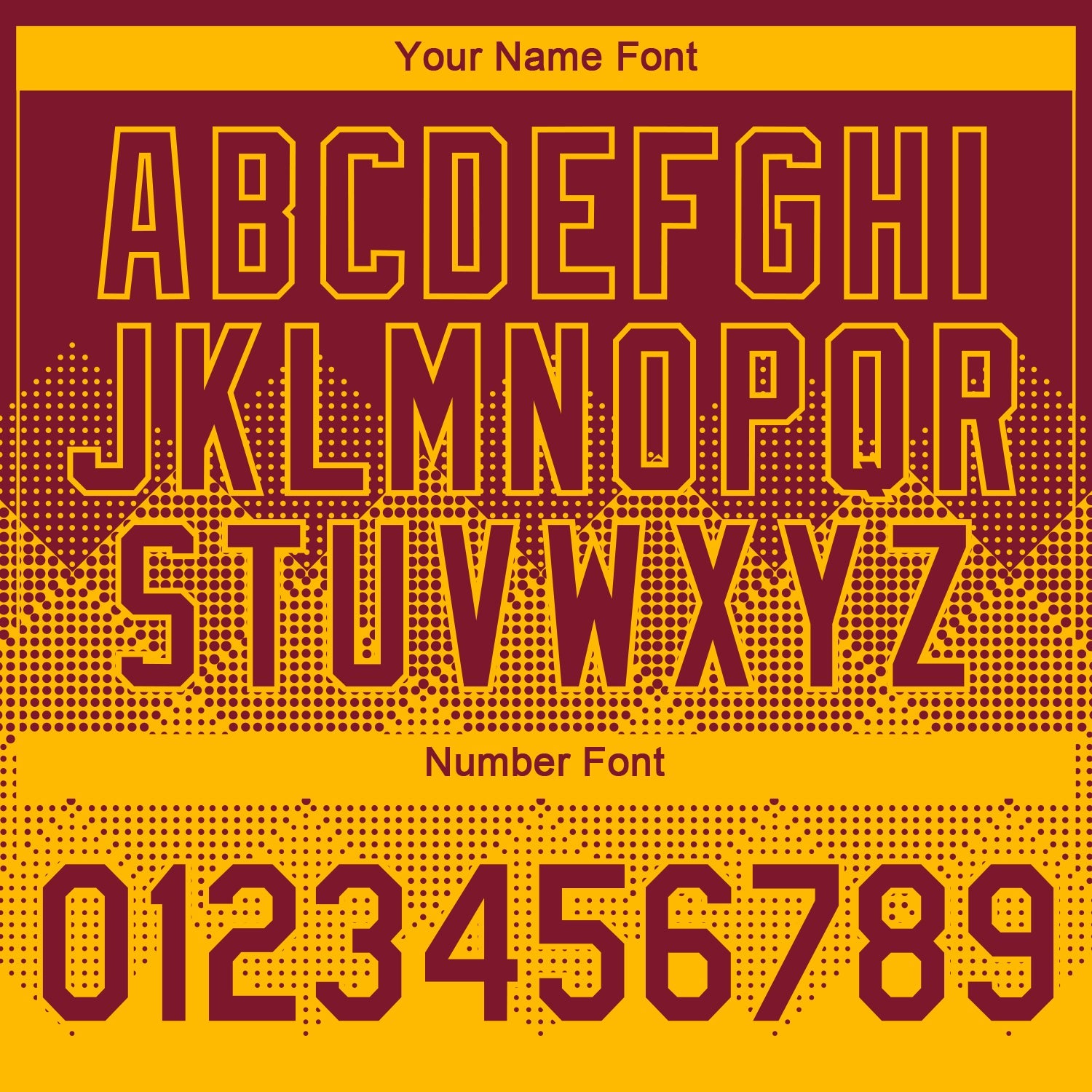 Custom Crimson Gold 3D Pattern Design Gradient Square Shapes Performance T-Shirt