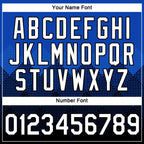 Custom Thunder Blue White-Black 3D Pattern Design Gradient Square Shapes Performance T-Shirt