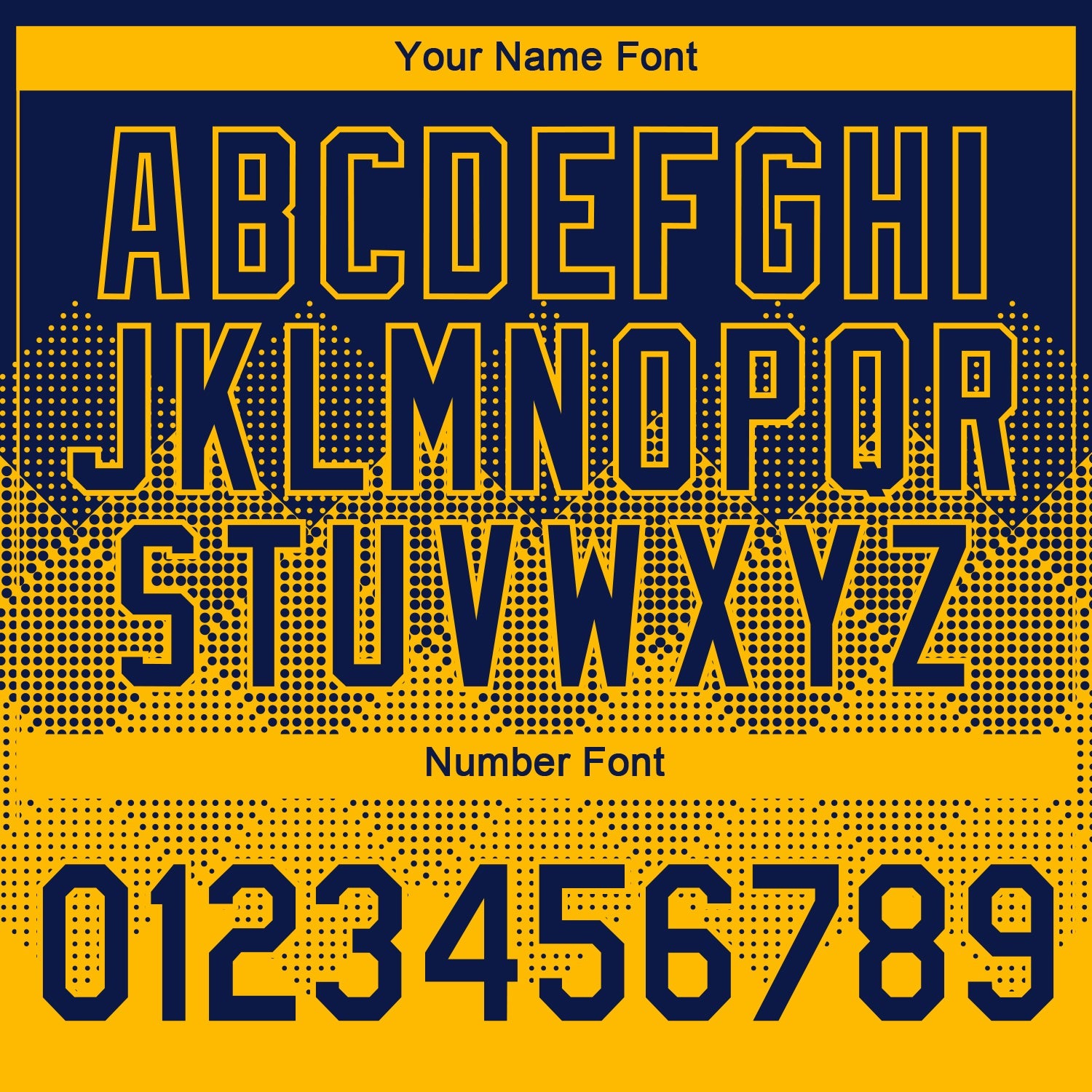 Custom Navy Gold 3D Pattern Design Gradient Square Shapes Performance T-Shirt