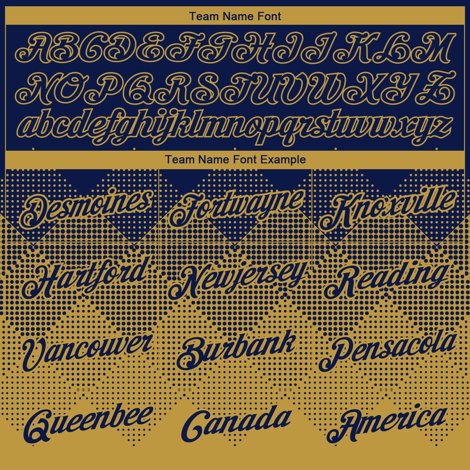 Custom Navy Old Gold 3D Pattern Design Gradient Square Shapes Performance T-Shirt