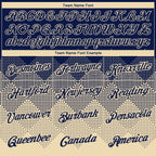 Custom Navy Cream 3D Pattern Design Gradient Square Shapes Performance T-Shirt