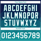 Custom Navy White-Teal 3D Pattern Design Gradient Square Shapes Performance T-Shirt