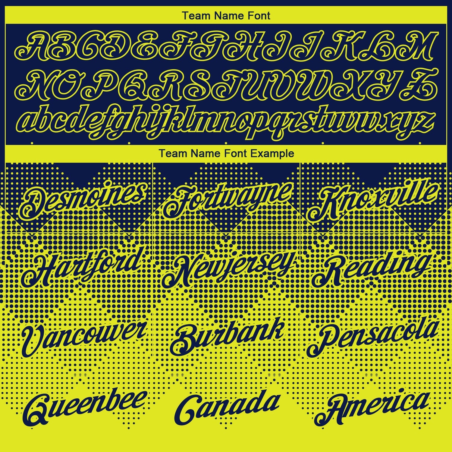 Custom Navy Neon Yellow 3D Pattern Design Gradient Square Shapes Performance T-Shirt