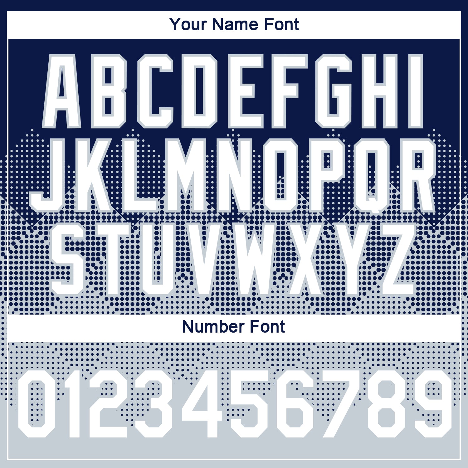 Custom Navy White-Silver 3D Pattern Design Gradient Square Shapes Performance T-Shirt