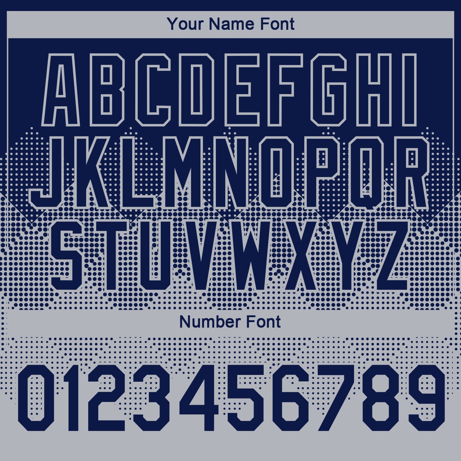 Custom Navy Gray 3D Pattern Design Gradient Square Shapes Performance T-Shirt