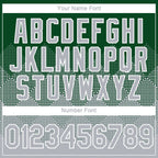 Custom Green Gray-White 3D Pattern Design Gradient Square Shapes Performance T-Shirt