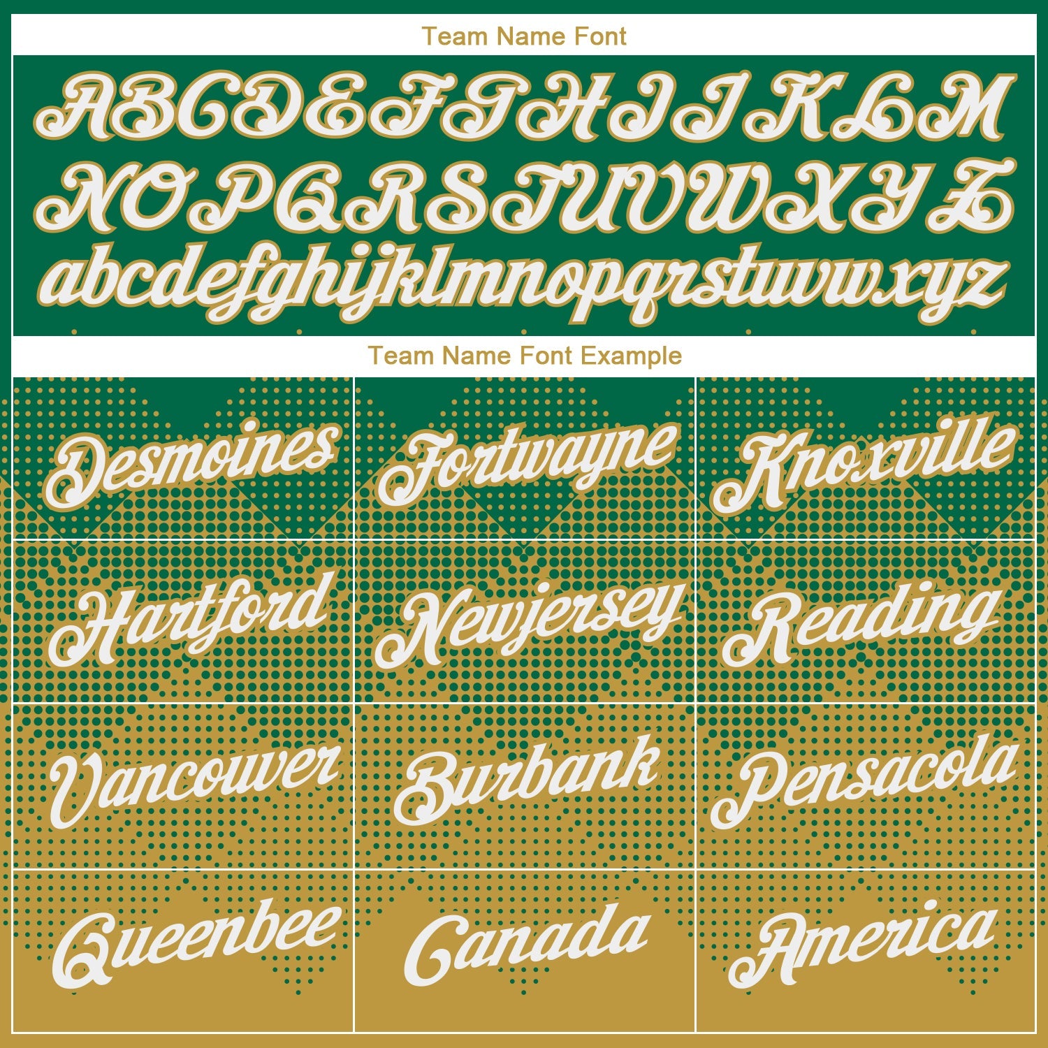 Custom Kelly Green White-Old Gold 3D Pattern Design Gradient Square Shapes Performance T-Shirt