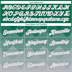 Custom Kelly Green White-Gray 3D Pattern Design Gradient Square Shapes Performance T-Shirt