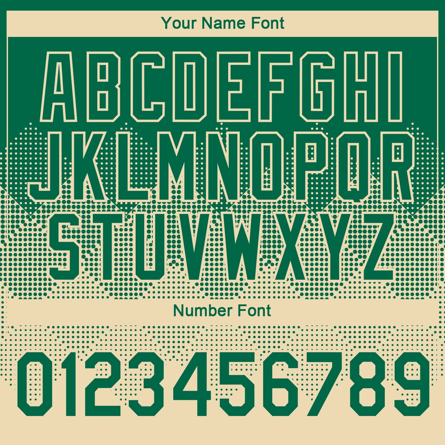 Custom Kelly Green Cream 3D Pattern Design Gradient Square Shapes Performance T-Shirt