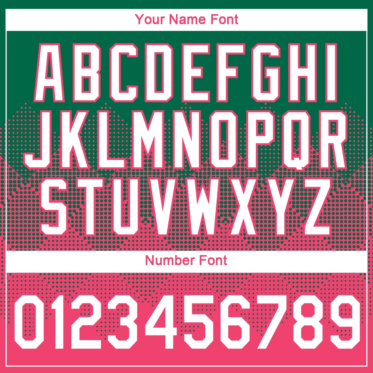 Custom Kelly Green White-Neon Pink 3D Pattern Design Gradient Square Shapes Performance T-Shirt