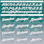 Custom Teal White-Gray 3D Pattern Design Gradient Square Shapes Performance T-Shirt