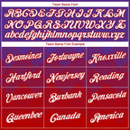 Custom Purple White-Red 3D Pattern Design Gradient Square Shapes Performance T-Shirt