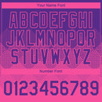 Custom Purple Pink 3D Pattern Design Gradient Square Shapes Performance T-Shirt