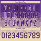 Custom Purple Cream 3D Pattern Design Gradient Square Shapes Performance T-Shirt