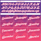 Custom Purple White-Neon Pink 3D Pattern Design Gradient Square Shapes Performance T-Shirt