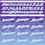 Custom Purple White-Light Blue 3D Pattern Design Gradient Square Shapes Performance T-Shirt