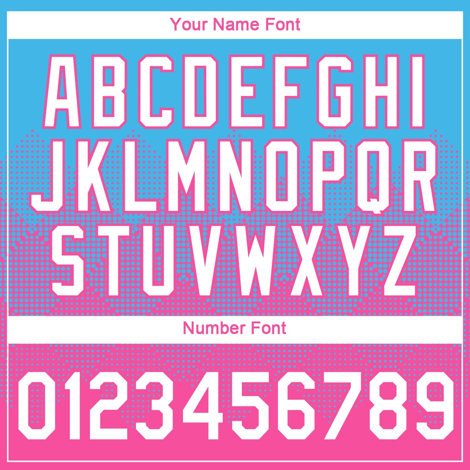 Custom Sky Blue White-Pink 3D Pattern Design Gradient Square Shapes Performance T-Shirt