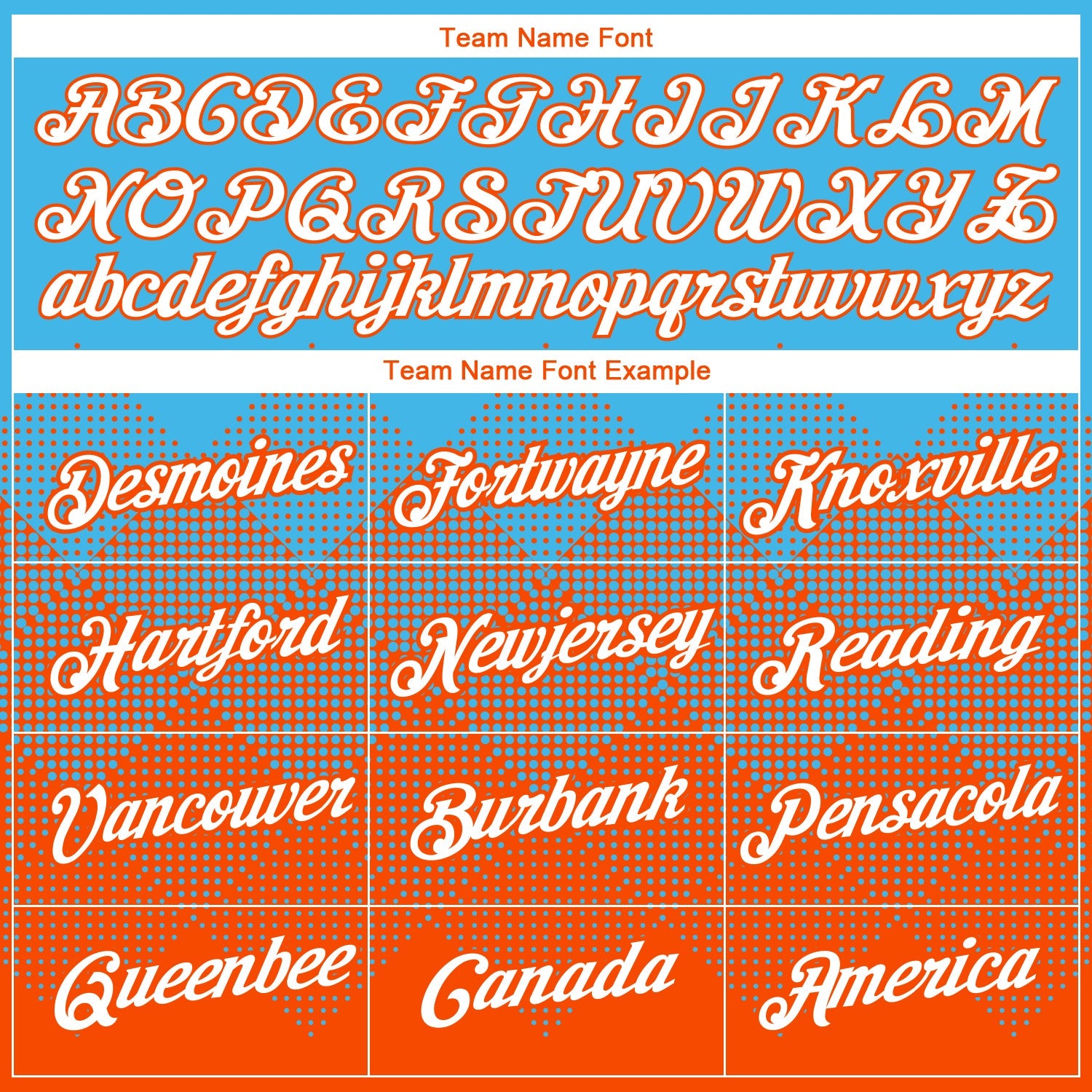 Custom Sky Blue White-Orange 3D Pattern Design Gradient Square Shapes Performance T-Shirt