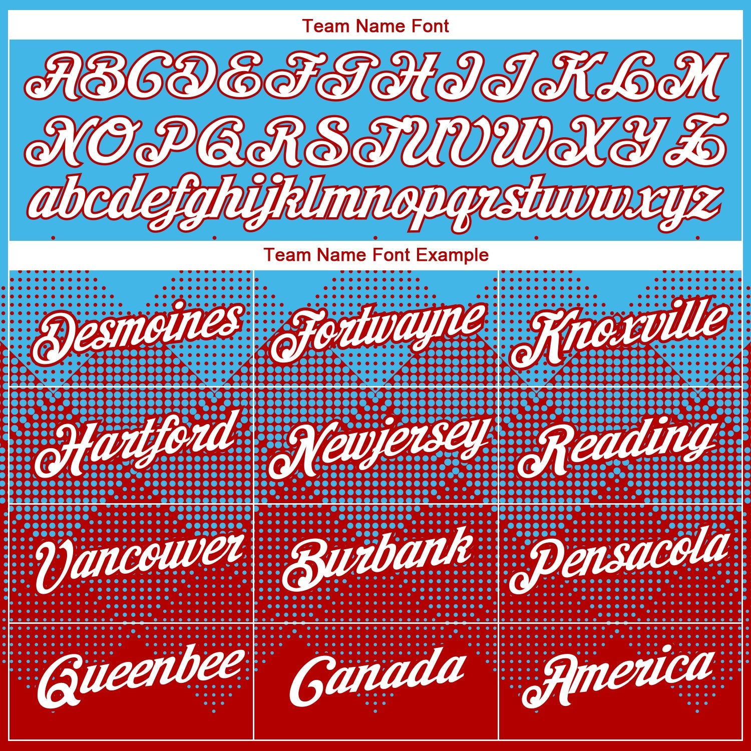 Custom Sky Blue White-Red 3D Pattern Design Gradient Square Shapes Performance T-Shirt