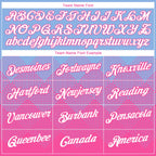 Custom Light Blue White-Pink 3D Pattern Design Gradient Square Shapes Performance T-Shirt