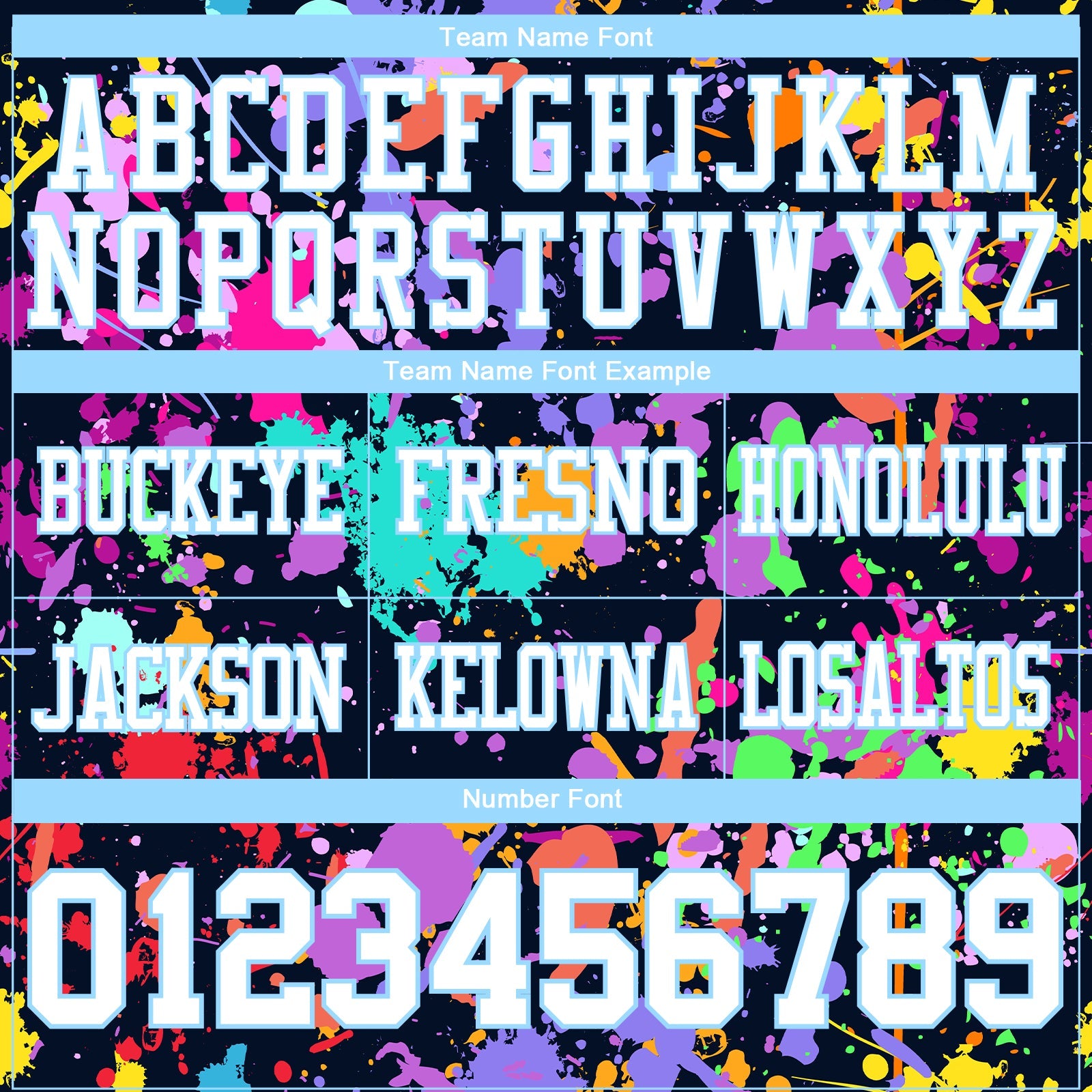 Custom Graffiti Pattern White Light Blue-Medium Purple 3D Pattern Splash Authentic Football Jersey