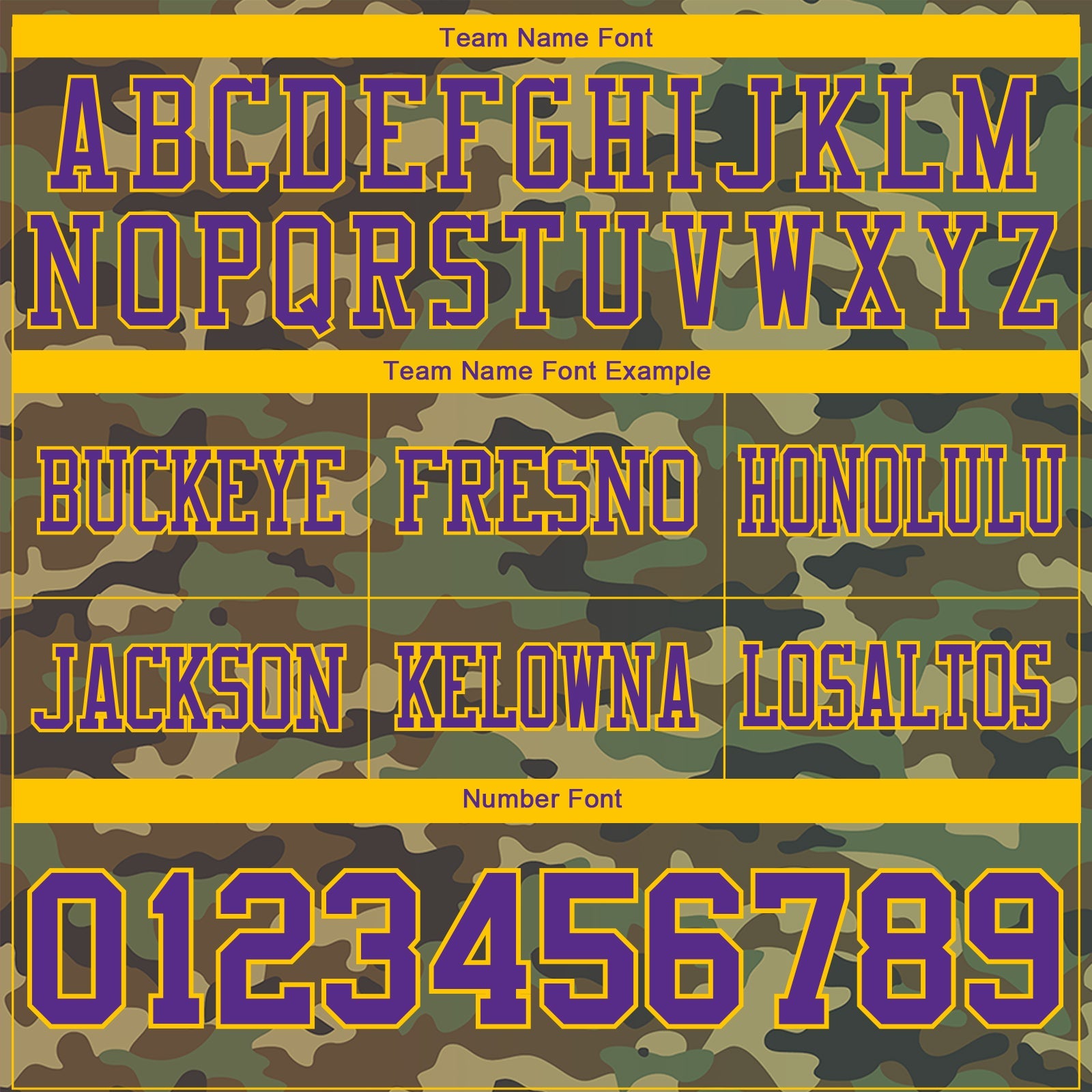 Custom Camo Purple-Yellow 3D Pattern Salute To Service Authentic Football Jersey